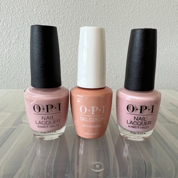 OPI Makeup Opi Put It In Neutral Gel Polish And Nail Lacquer Bundle